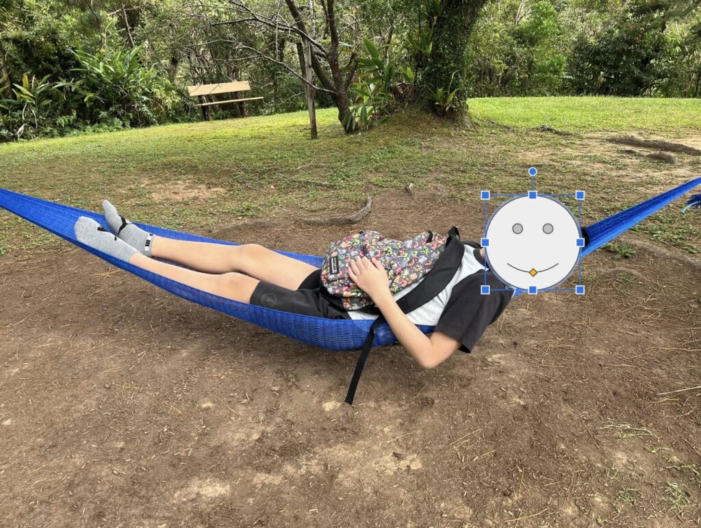 ハンモックもあって気持ちよかった